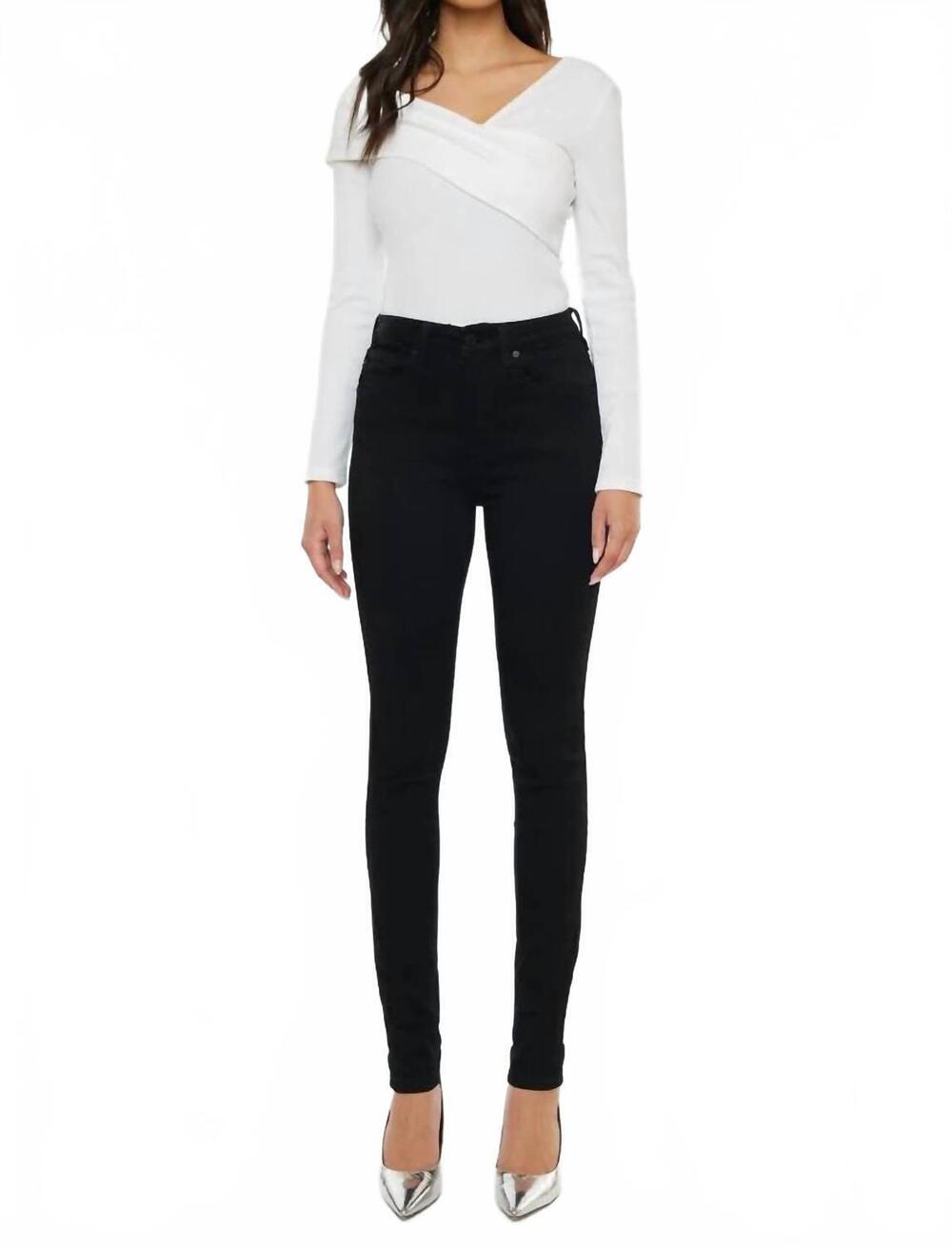 NEW KANCAN high rise super skinny jeans in black